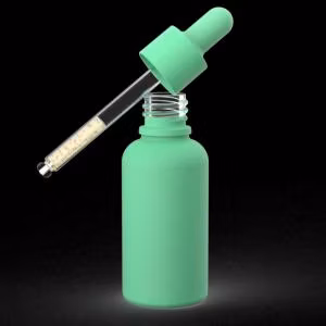 シリンダー琥珀化粧品スキンケアヘアエッセンシャルオイル血清ガラススポイトボトル